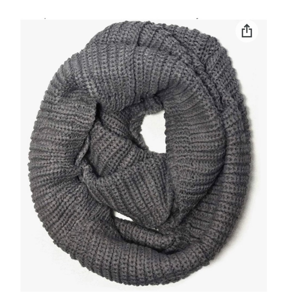 Knitted winter scarf